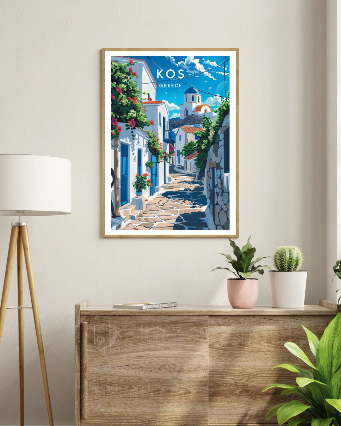 Kos Travel Print, Greece and Greek Islands Poster - Image 3