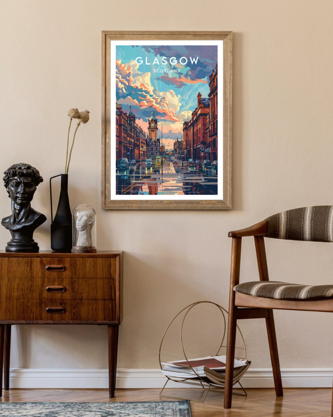 Glasgow Travel Poster, Scotland Travel Wall Art - Image 2