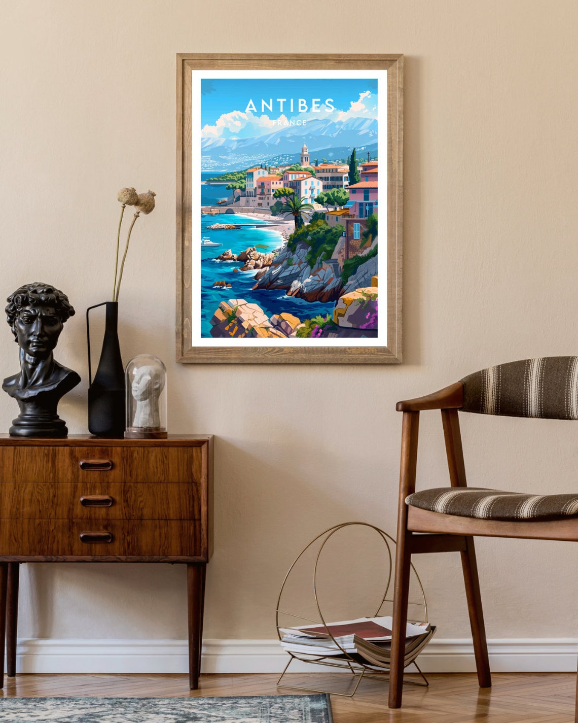 Antibes Travel Print France Antibes Poster France Poster Travel Wall Art France Print Poster France Europe Antibes Wall Art - Image 2