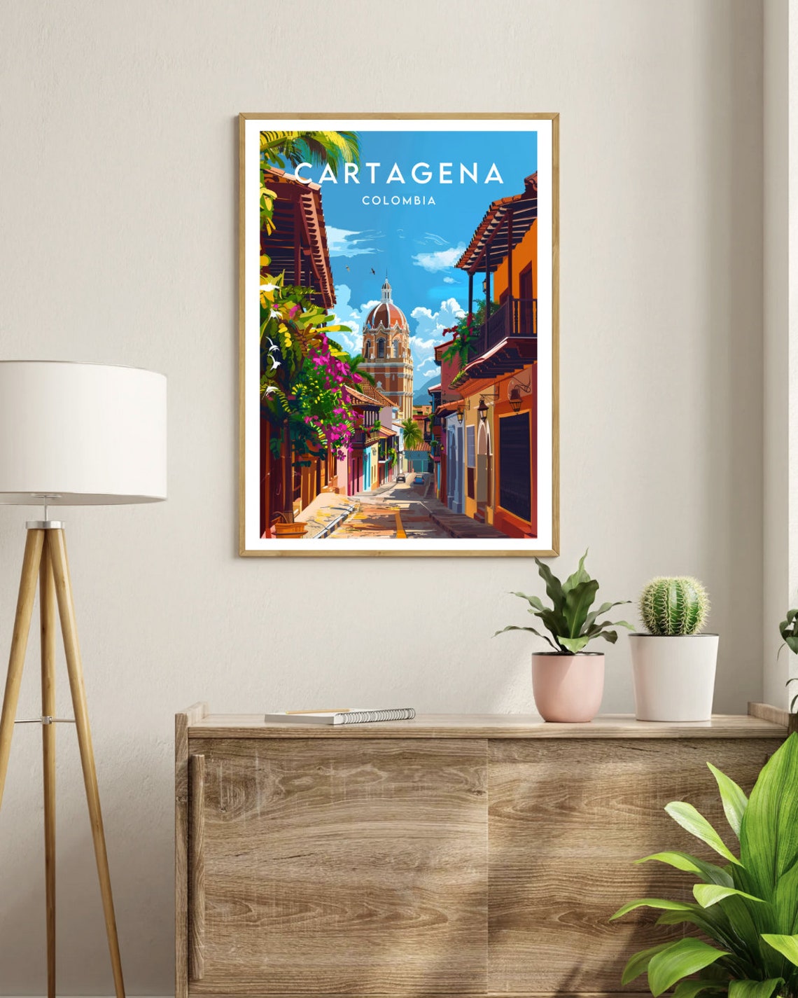 Cartagena Travel Print Colombia Cartagena Poster Colombia Poster Travel Wall Art Colombia Print Cartagena South America Colombian - Image 3