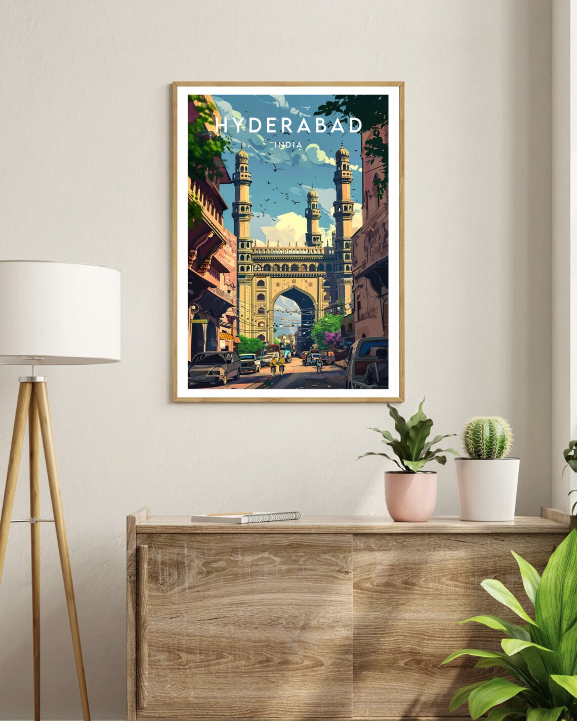Hyderabad Travel Poster, Telangana India Travel Poster - Image 3