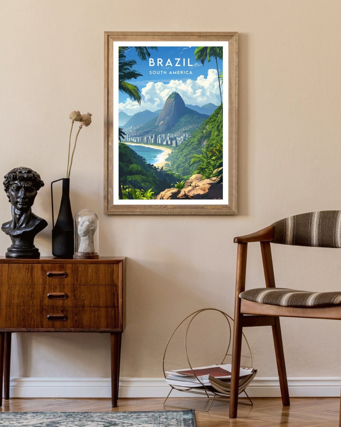 Brazil Travel Poster, South America Travel Art - Image 2