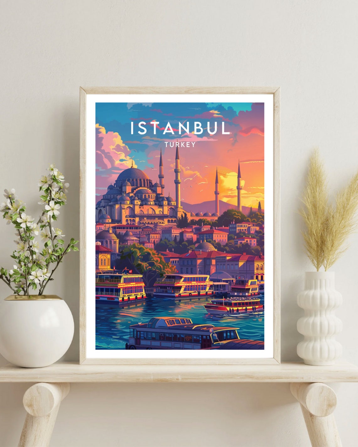 Istanbul Travel Print Turkey Istanbul Poster Turkey Poster Travel Wall Art Turkey Print Poster Turkey Europe Istanbul - Image 4