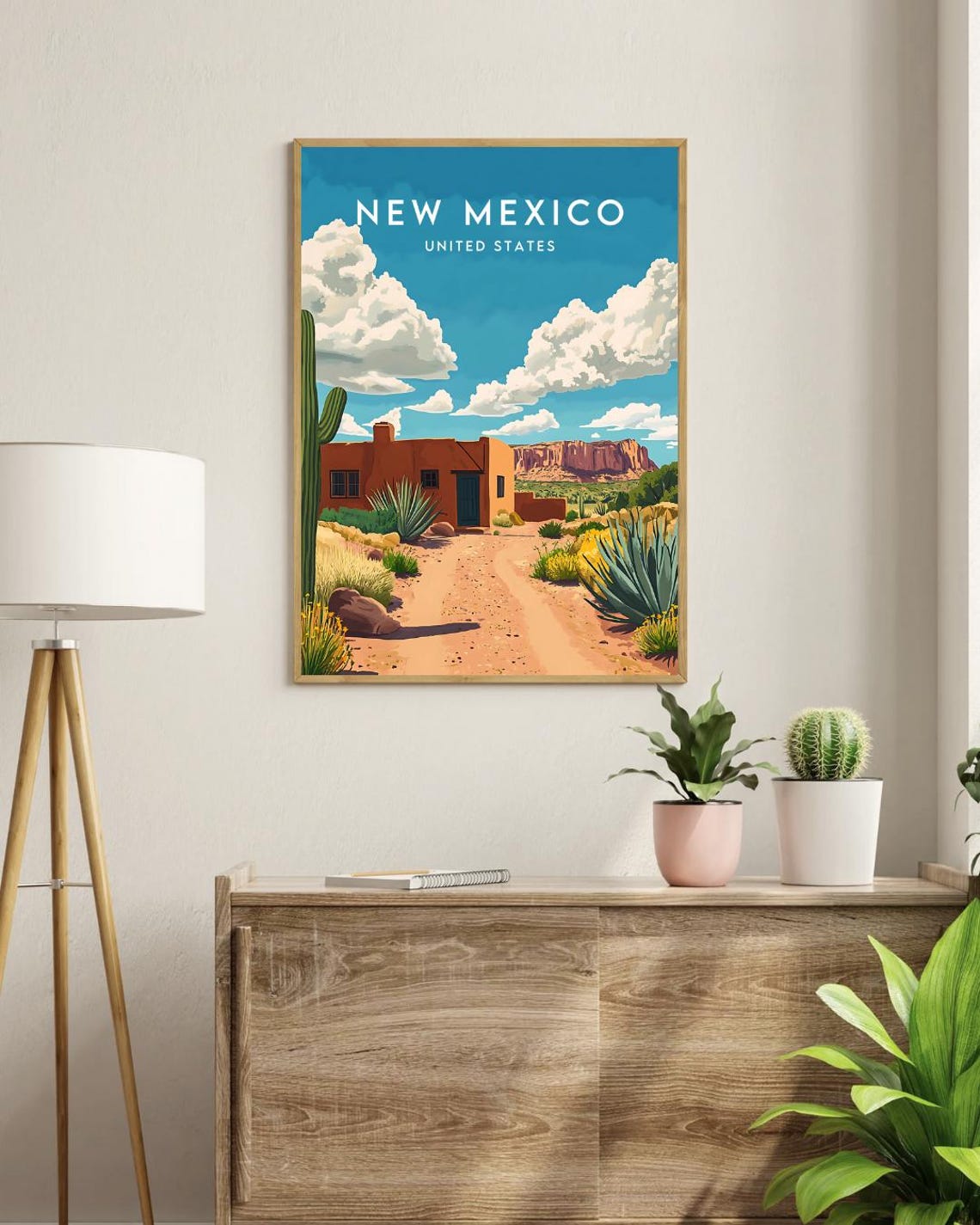 New Mexico Travel Print United States New Mexico Poster America Poster Travel Wall Art America Print America New Mexico Print Usa - Image 3