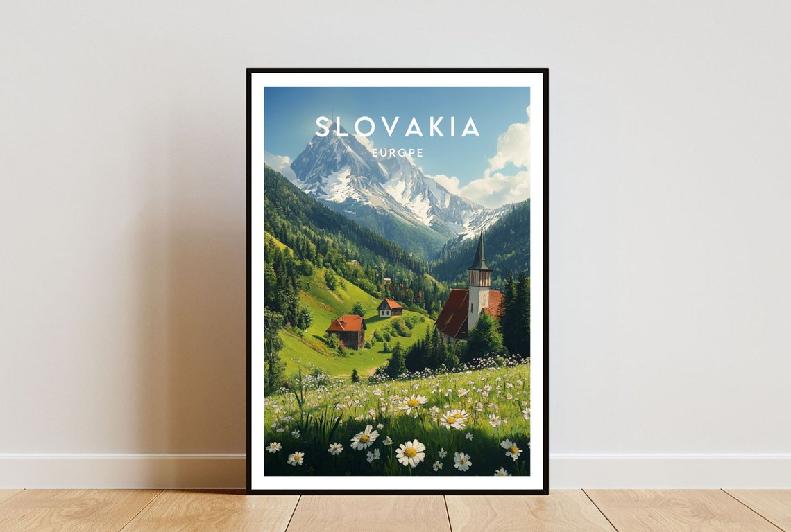 Slovakia Travel Print Europe Europe Poster Slovakia Poster Travel Wall Art Slovakia Print Slovakia Europe Bratislava Wall Art
