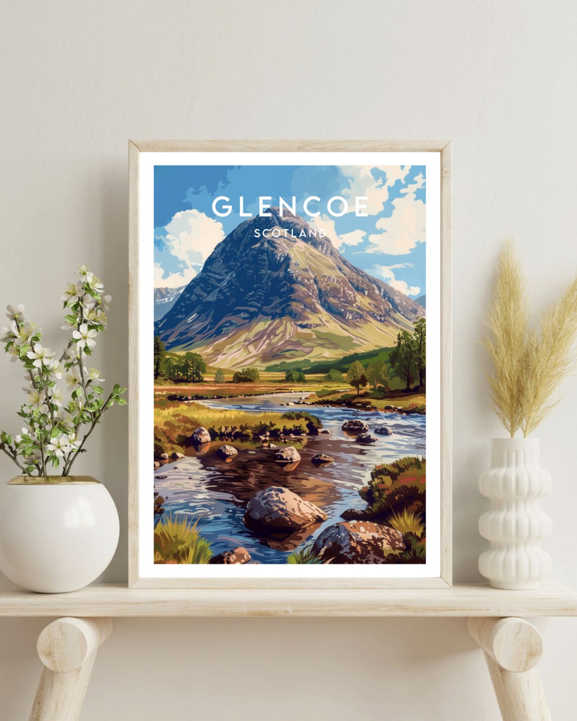 Glencoe Travel Print Scotland Glencoe Poster Scotland Poster Travel Wall Art Scotland Print Poster Scotland Glencoe Print Mural - Image 4