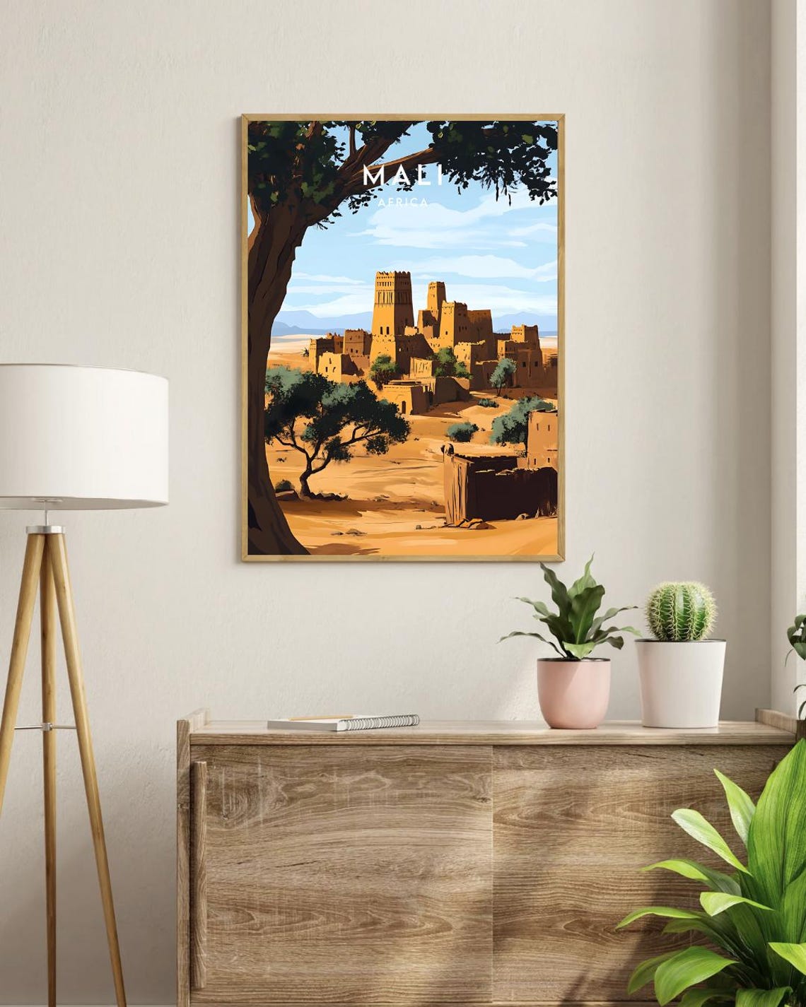 Mali Travel Print Africa Mali Poster Africa Poster Travel Wall Art Africa Print Mali Wall Art Mali Print Bamako Poster Bamako Art - Image 3