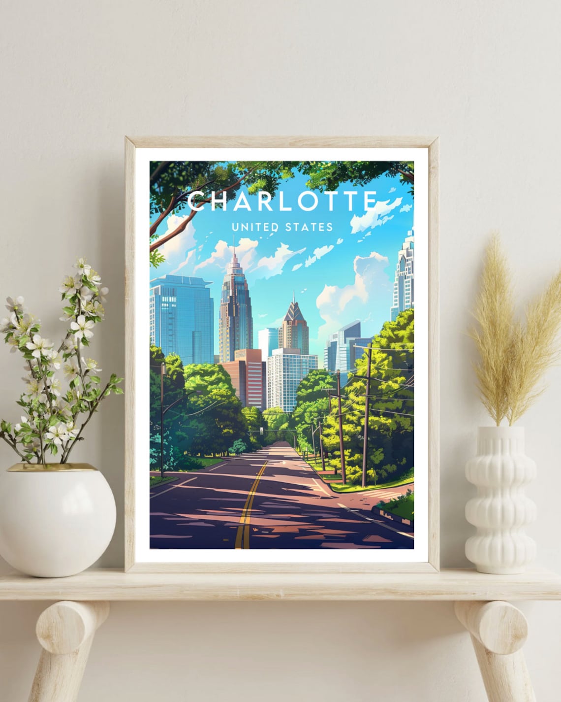 Charlotte Travel Poster, North Carolina America - Image 4