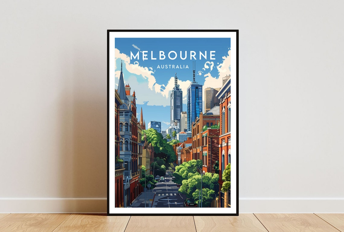 Melbourne Travel Wall Art Print