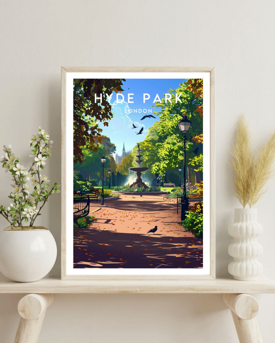 Hyde Park Travel Poster, London Europe Wall Art - Image 4