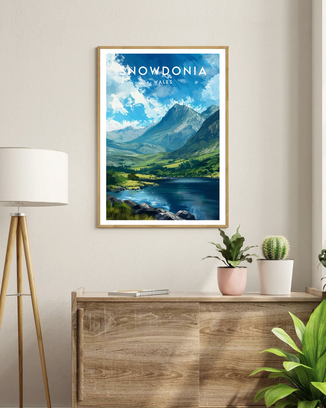 Snowdonia Travel Print Wales Snowdonia Poster Wales Poster Travel Wall Art Wales Print Poster Wales Europe Snowdonia - Image 3