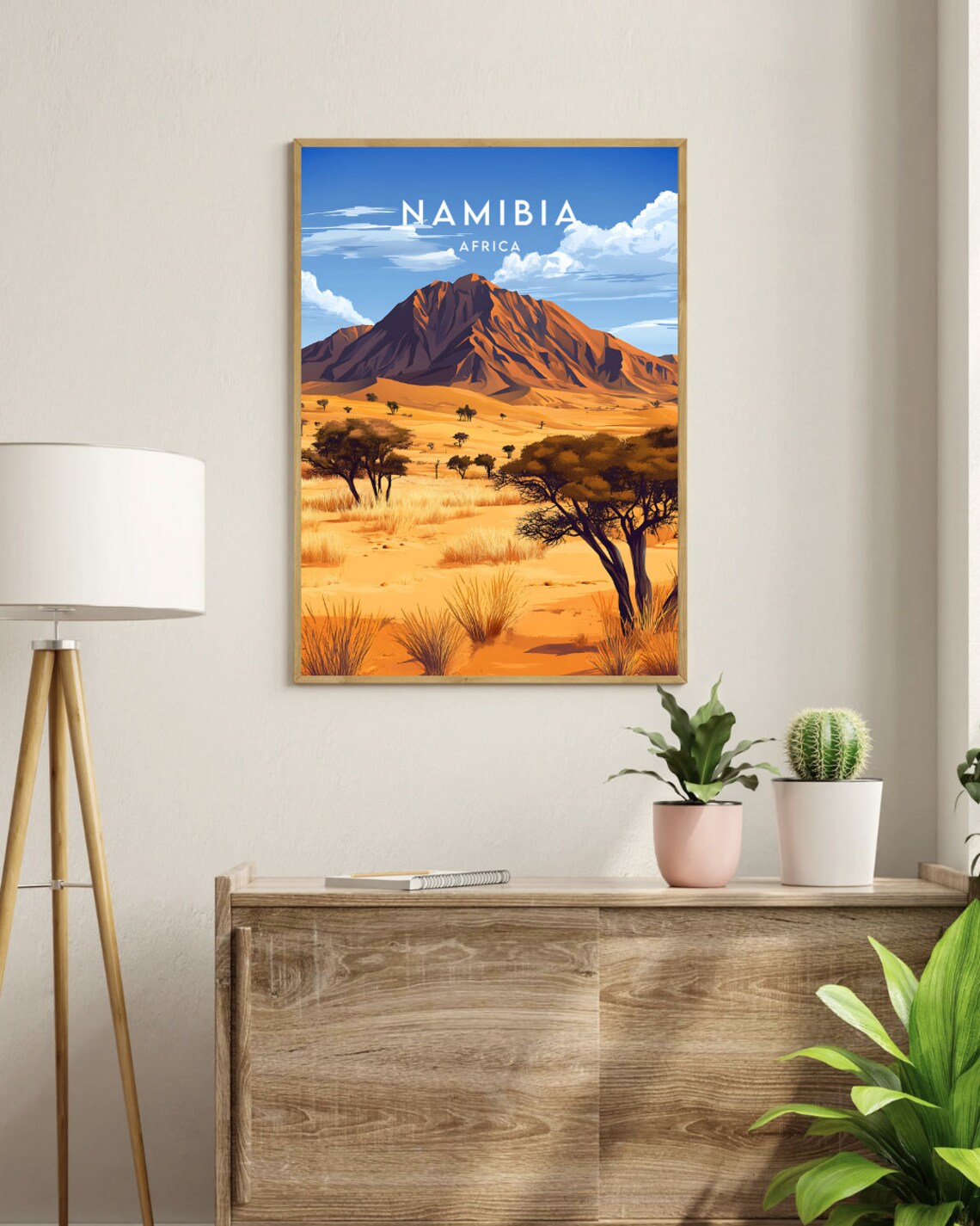 Namibia Travel Poster, Africa Wall Art Print - Image 3