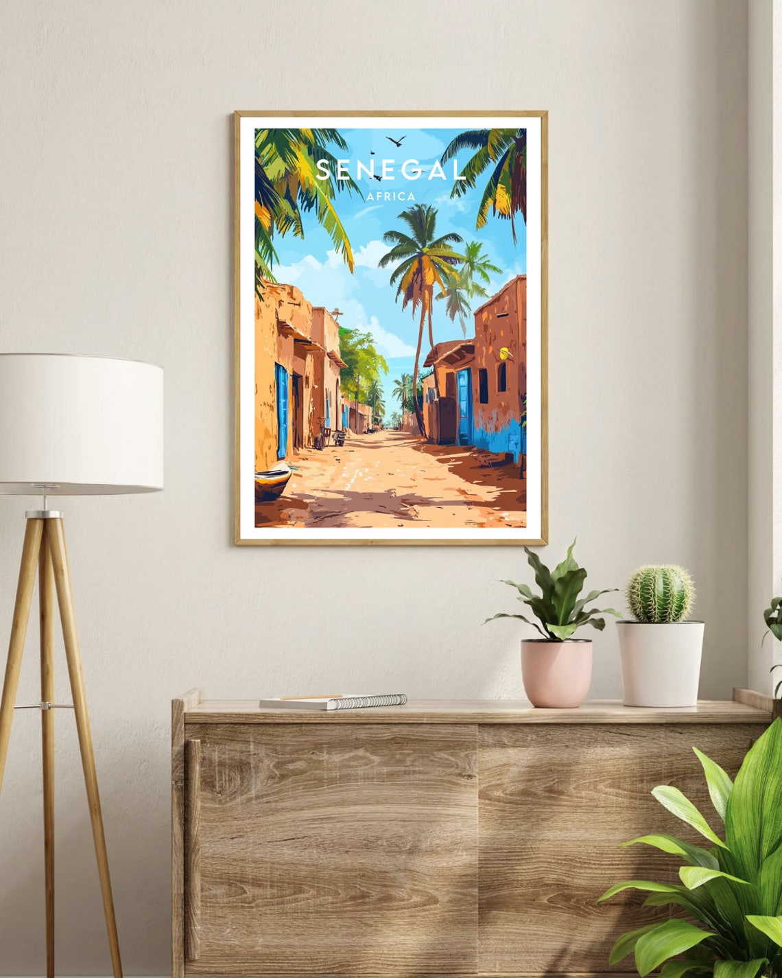Senegal Travel Print Africa Senegal Poster Africa Poster Travel Wall Art Africa Print Senegal Wall Art Senegal Print Dakar Poster - Image 3