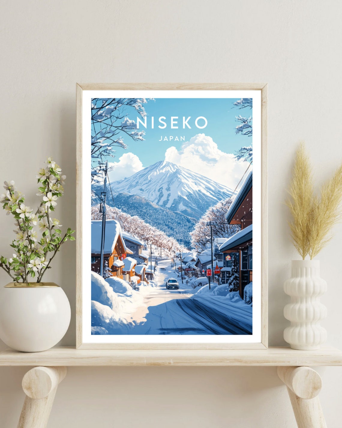 Niseko Travel Print Japan Niseko Poster Japan Poster Travel Wall Art Japan Print Niseko Niseko Print Japanese Print Japan Wall Art - Image 4