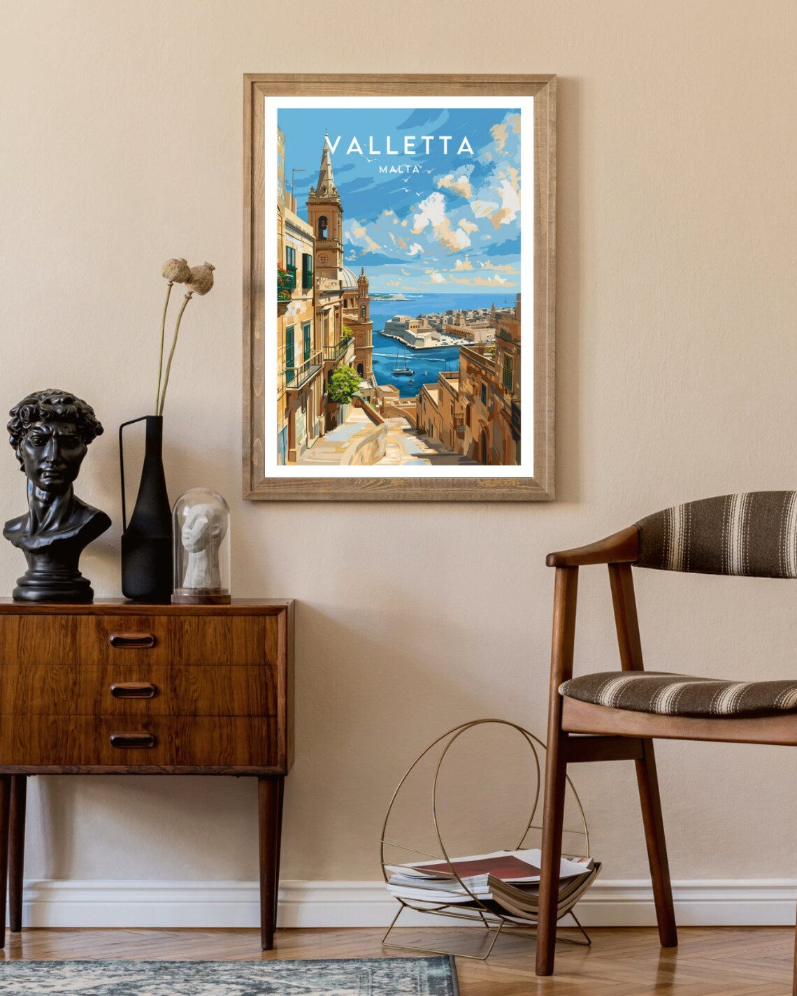 Valletta Travel Poster, Malta Europe Wall Art - Image 2