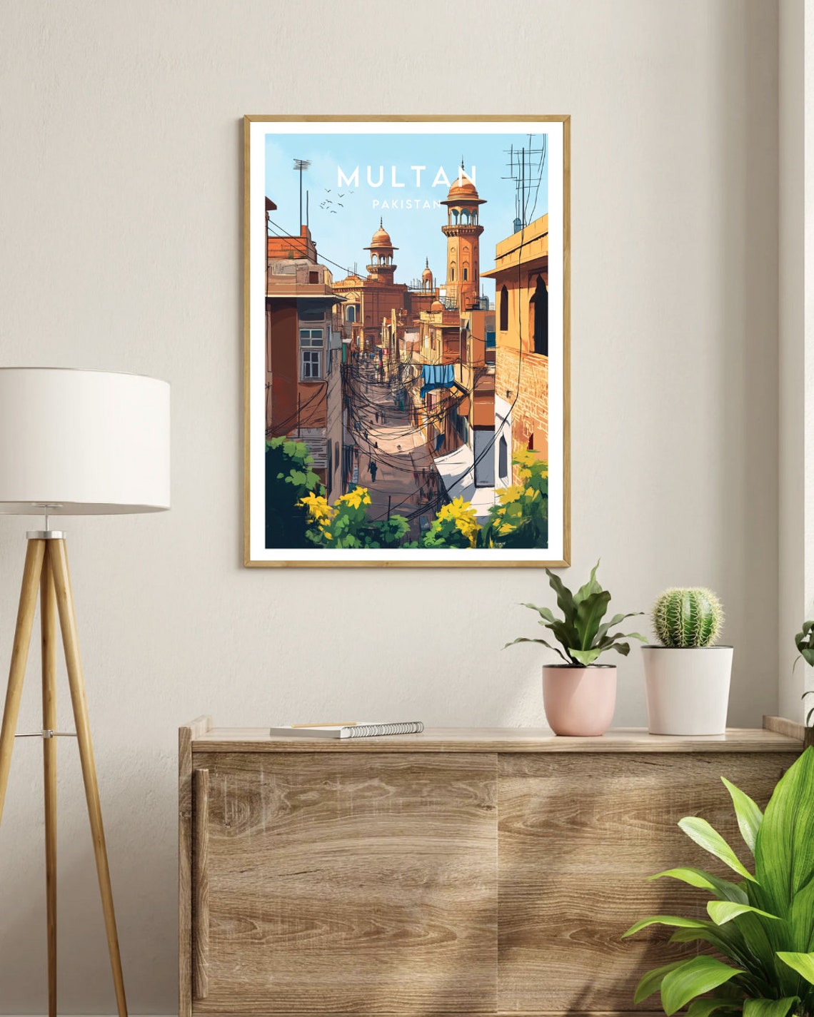 Multan Travel Print Pakistan Multan Poster Pakistan Poster Travel Wall Art Pakistan Print Multan Travel Poster Pakistan Wall Art - Image 3
