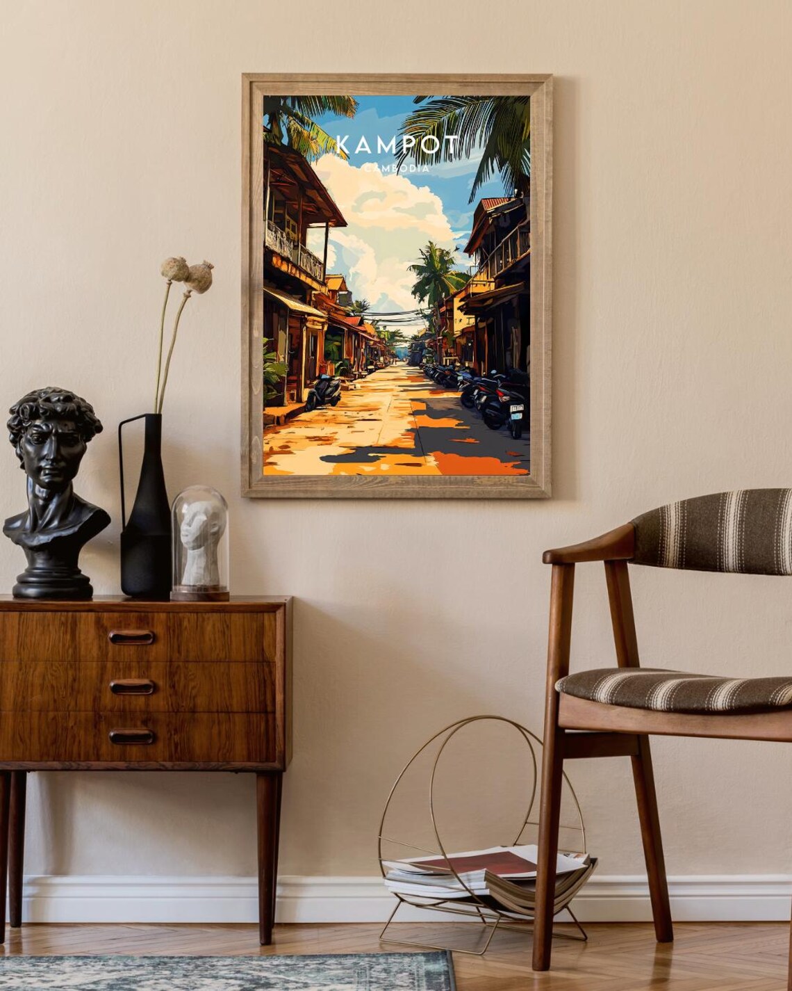 Kampot Travel Print Cambodia Kampot Poster Cambodia Poster Travel Wall Art Cambodia Print Kampot Wall Art Cambodia Se Asia Poster - Image 2