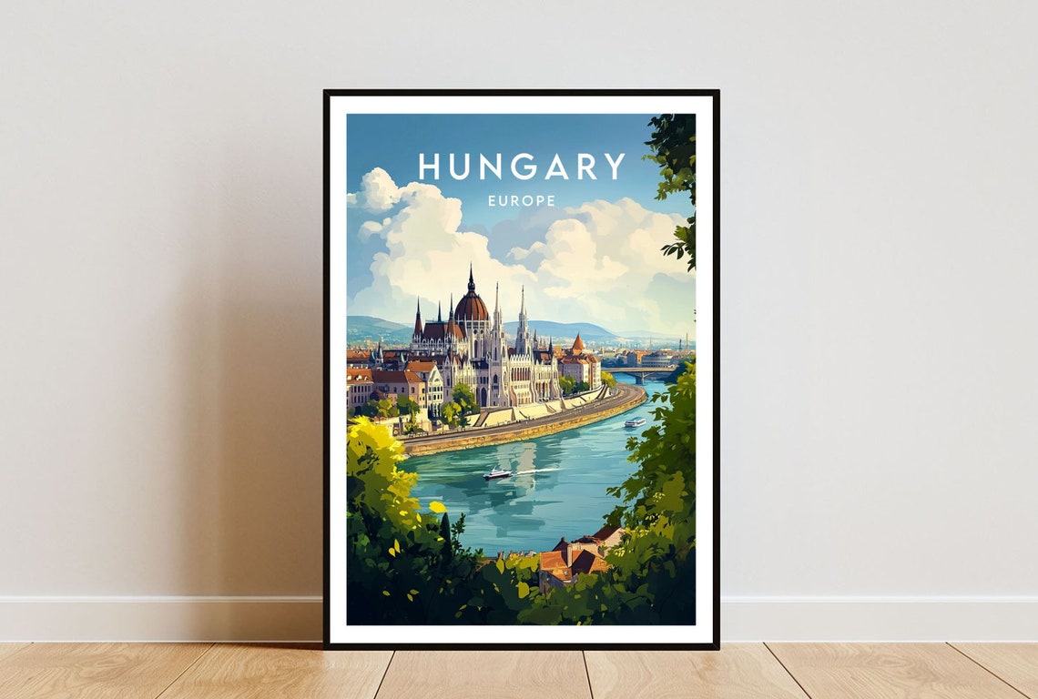 Hungary Travel Print Europe Europe Poster Hungary Poster Travel Wall Art Hungary Print Hungary Europe Budapest Poster Budapest Art