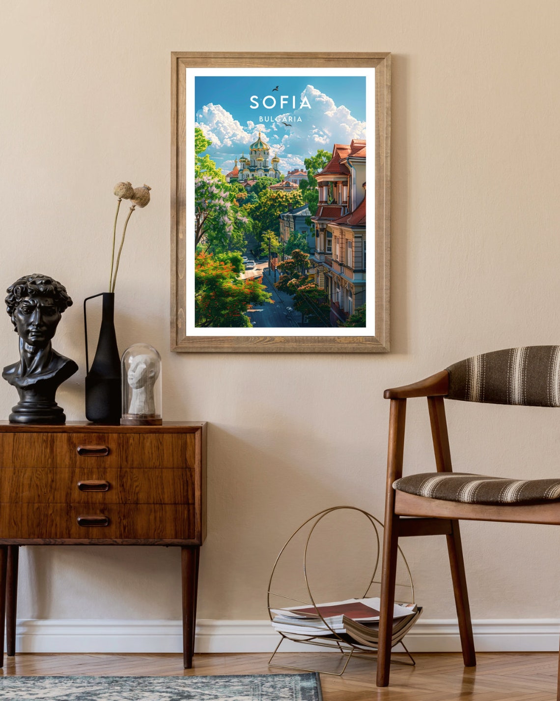 Sofia Bulgaria Alexander Nevsky Cathedral Golden Dome Poster - Image 2
