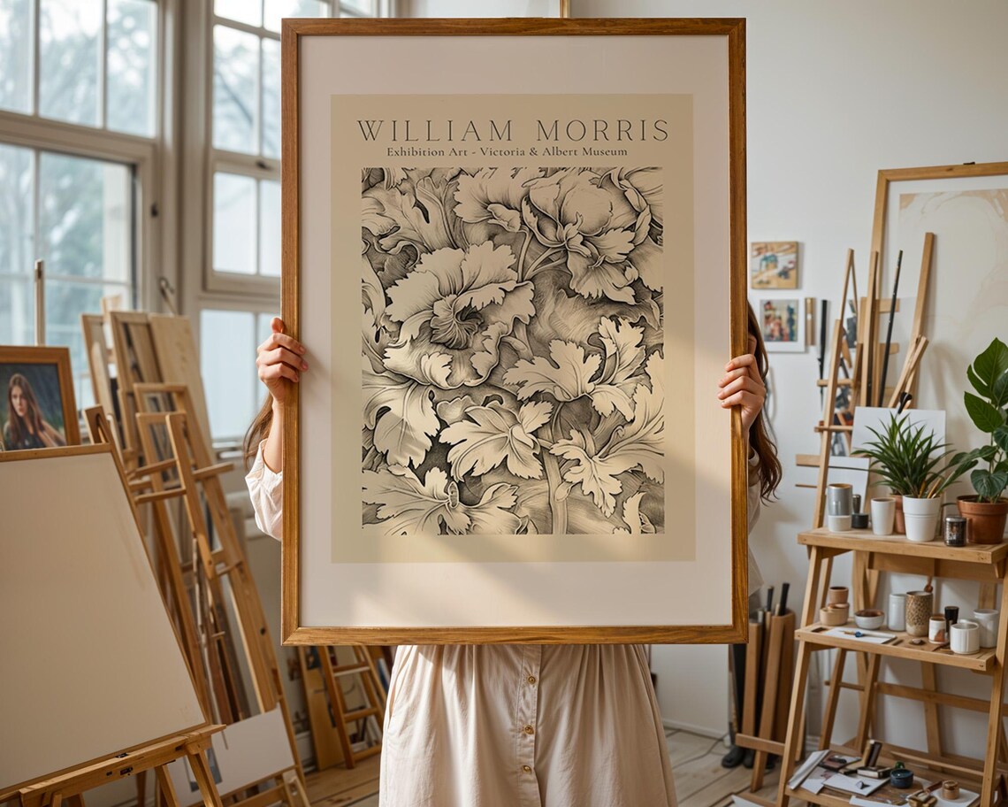 William Morris Vintage Botanical Wall Art Print - Image 2