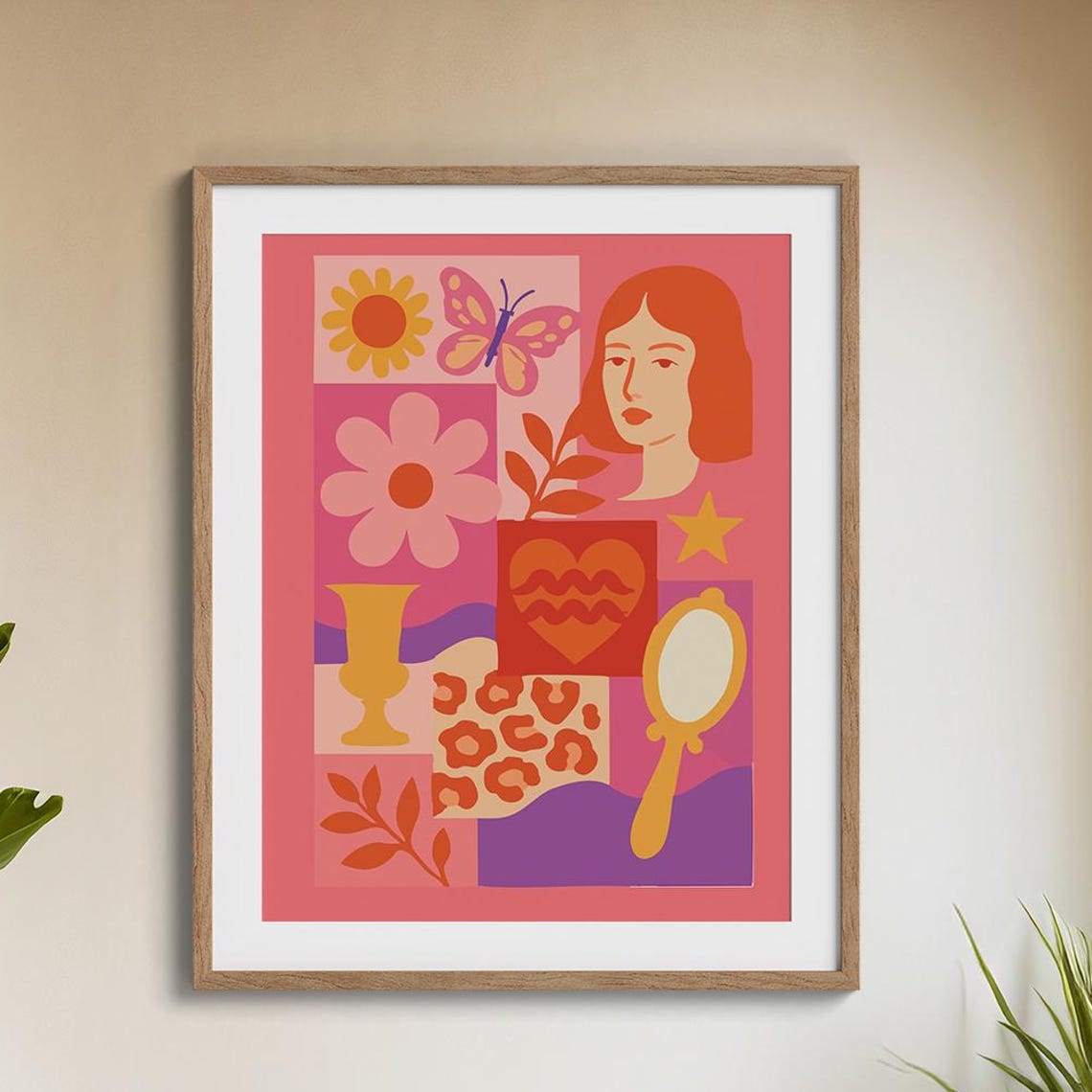 Boho Woman Abstract Poster Modern Art Wall Decor Feminine Home Design - Image 6