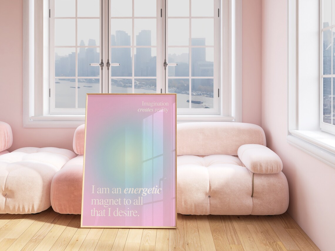 Aura Poster, Affirmation Quote Art Print - Image 3