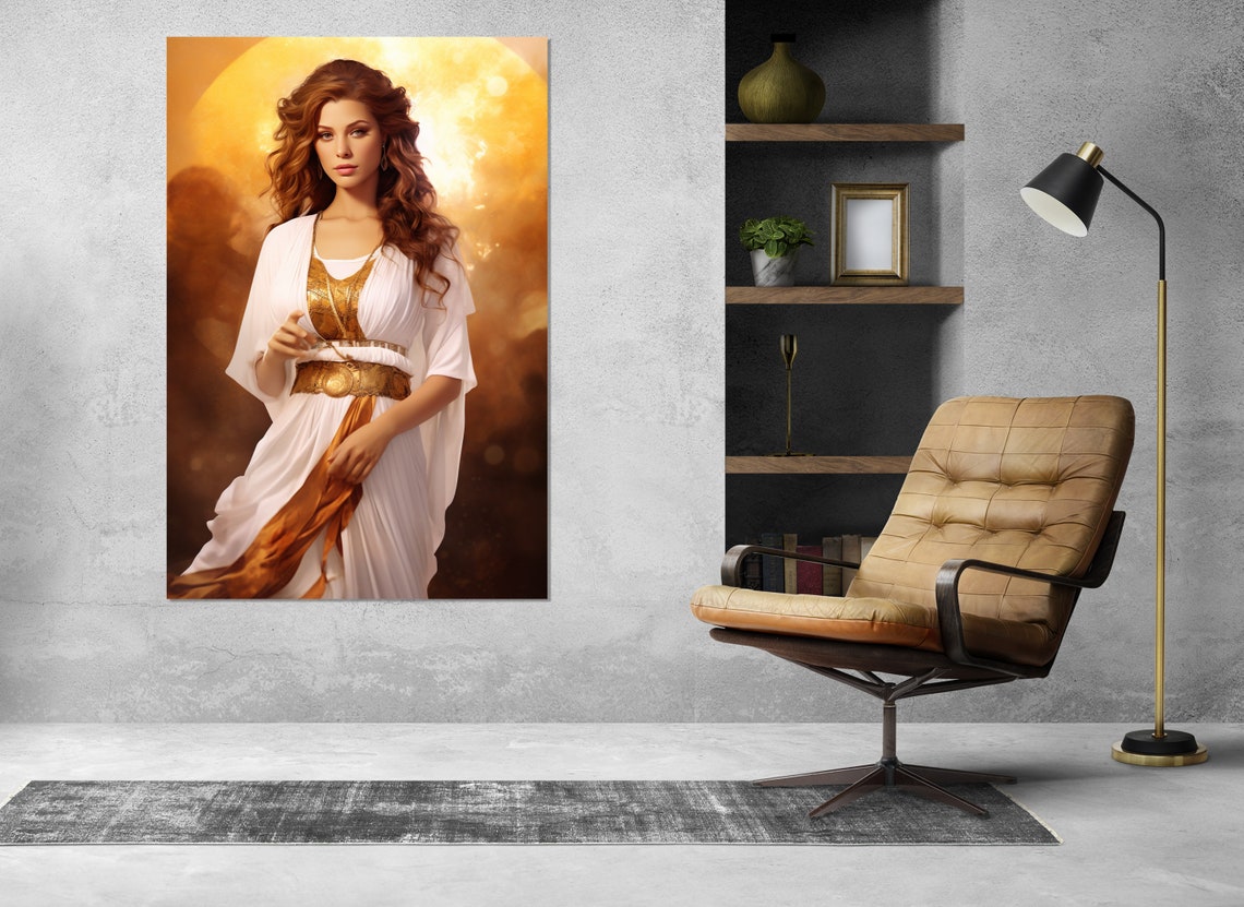 Hera Goddess Of Marriage Women And Family Print Greek Mythology Goddess Of Marriage Painting Framed And Ready To Hang - Image 2