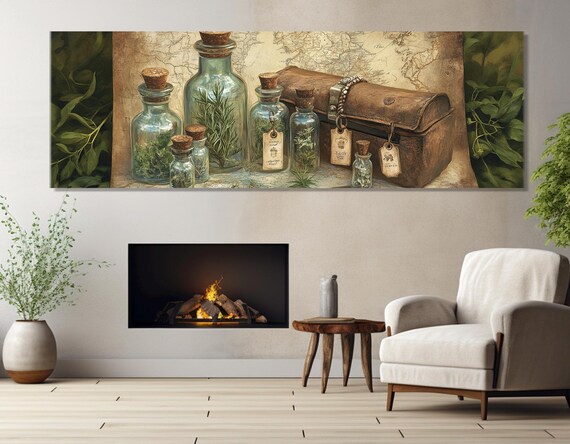 Travel Apothecary Kit Painting Print Vintage Medicine Wall Art Pharmacist Gift Pharmacy Wall Decor Framed And Ready To Hang