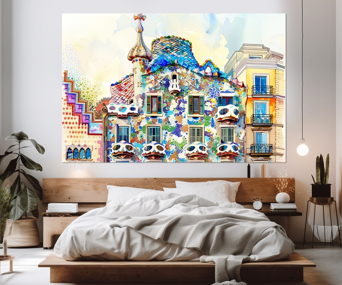 Casa Batlló Barcelona, Antoni Gaudí Architecture Print