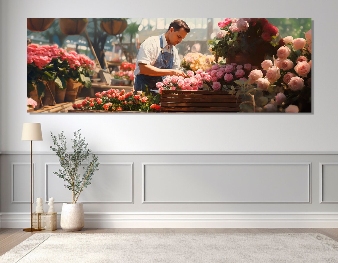 Floristics Wall Art Garden Print Floristics Studio Decor Florist Gift Gardener Gift Framed And Ready To Hang - Image 4