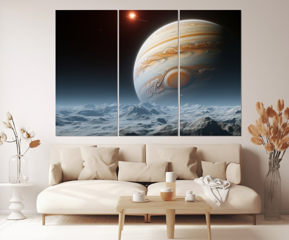 Abstract Jupiter Painting, Celestial Space Art - Image 4