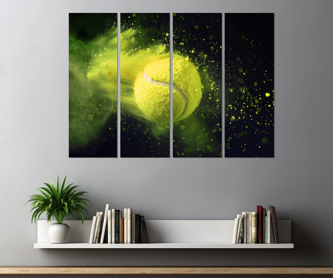 Abstract Tennis Art Print, Tennis Player Gift - Image 2