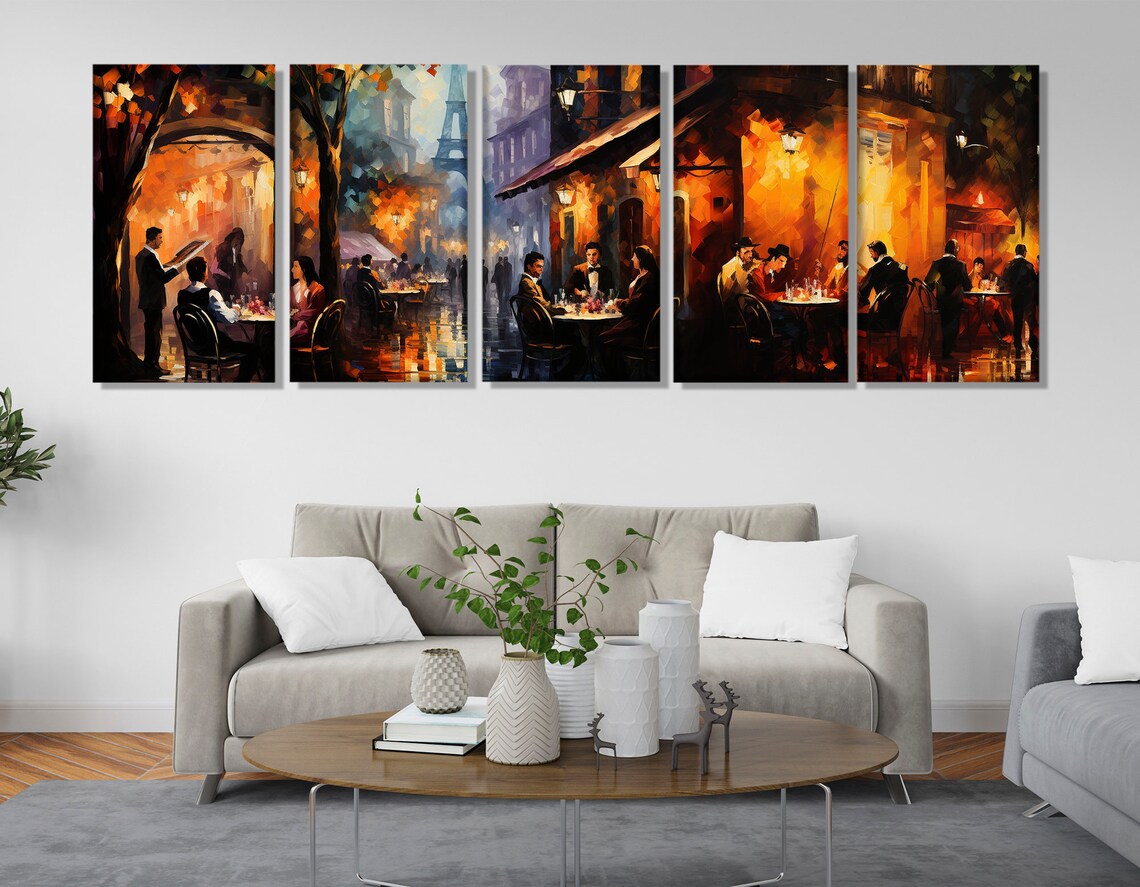 Vintage Paris Painting Print, Romantic Paris Art - Image 3