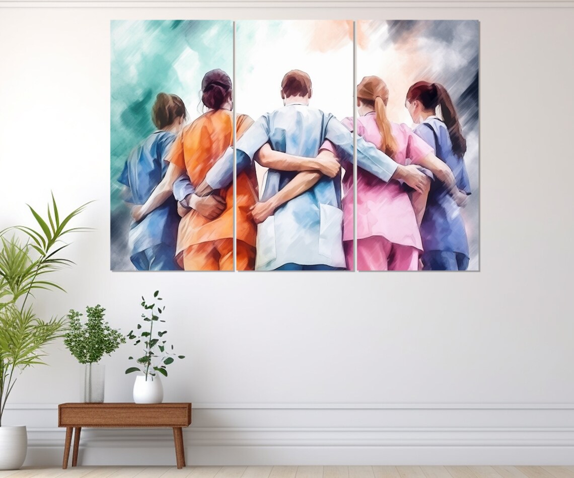 Doctors Wall Art Hospital Wall Decor Doctor Gift Doctors Print Framed And Ready To Hang - Image 2