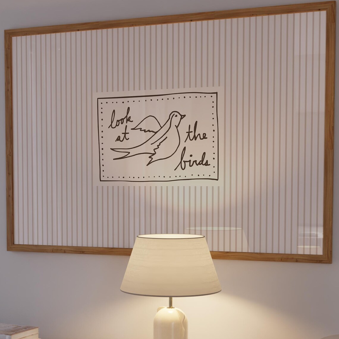 Look At The Birds Christian Wall Art, Matthew 6:26