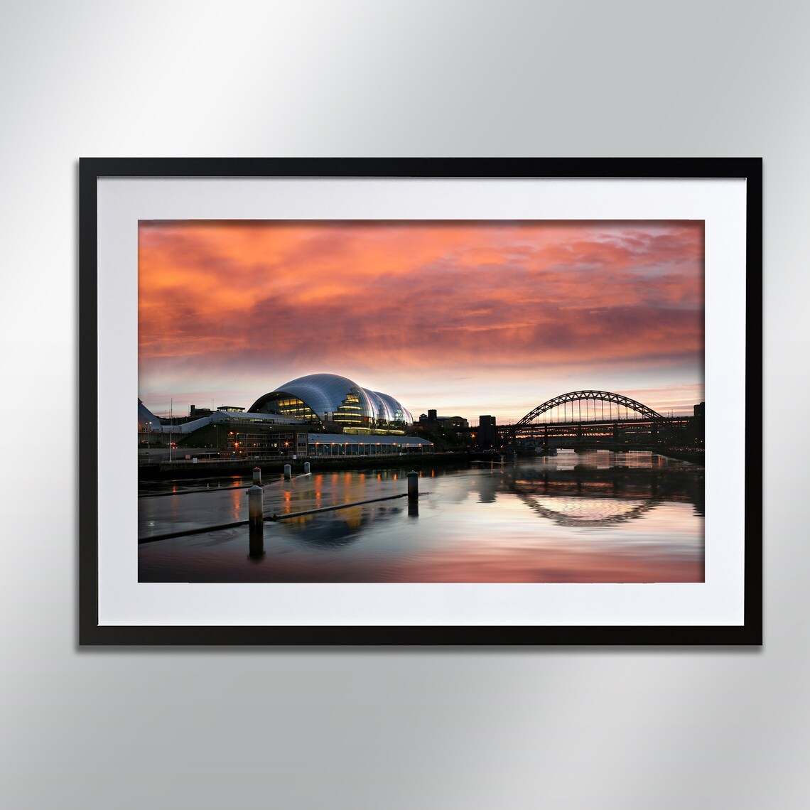 Sage And Tyne Sunset Newcastle Art Print