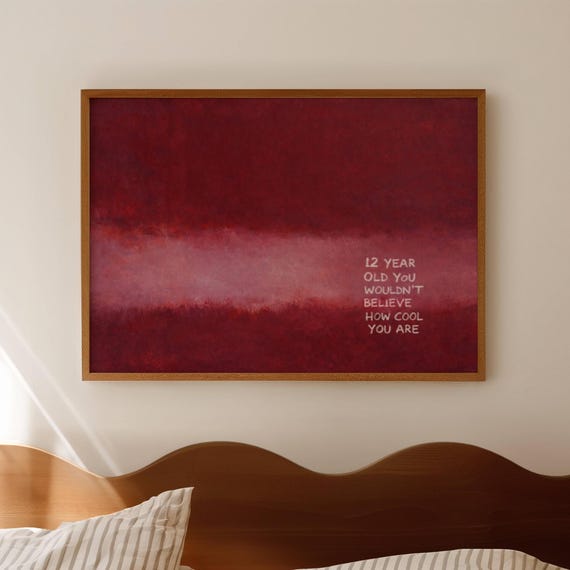 Abstract Rothko Inspired Typography Art Print