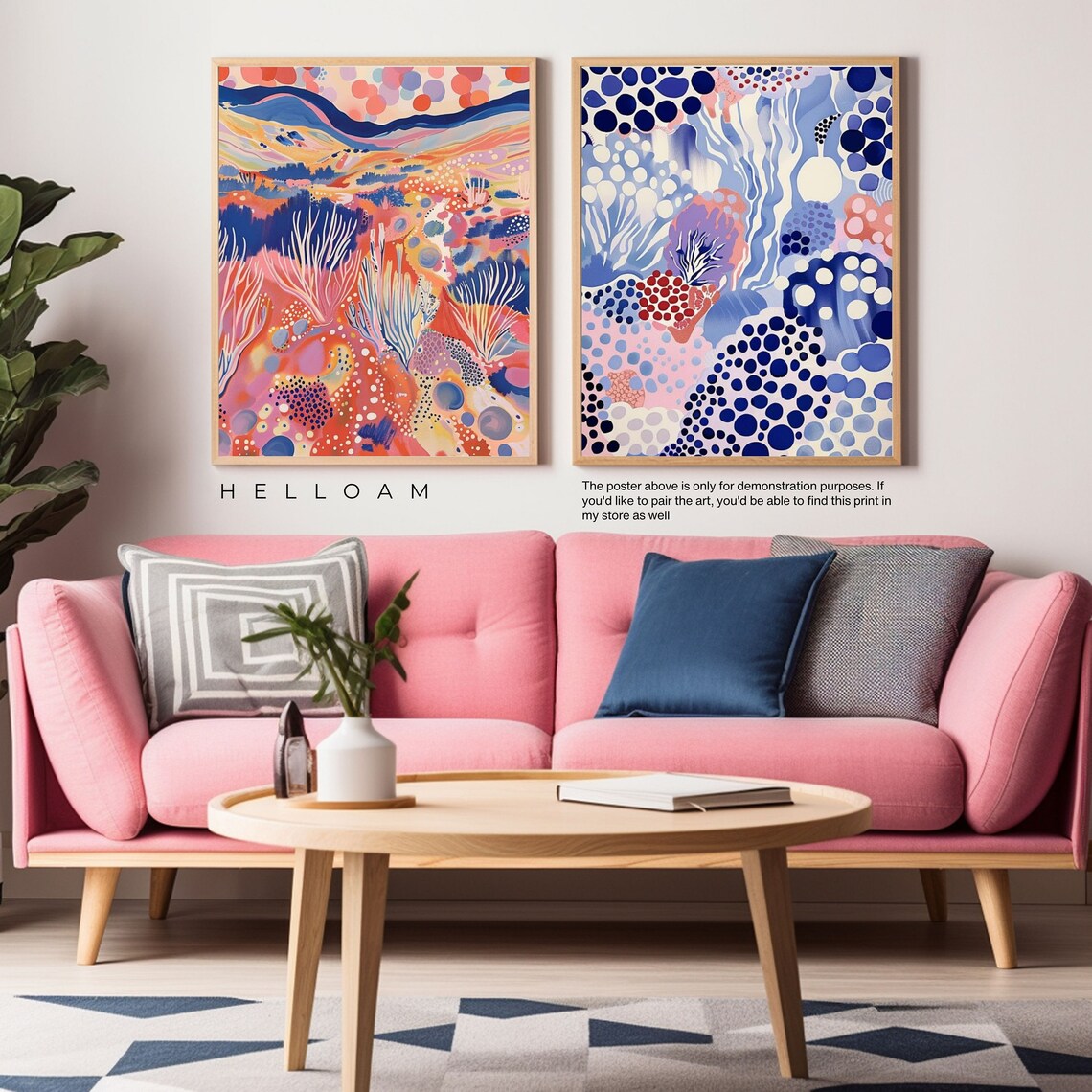 Japanese Abstract Exhibition Poster, Japandi Wall Art Print - Image 2