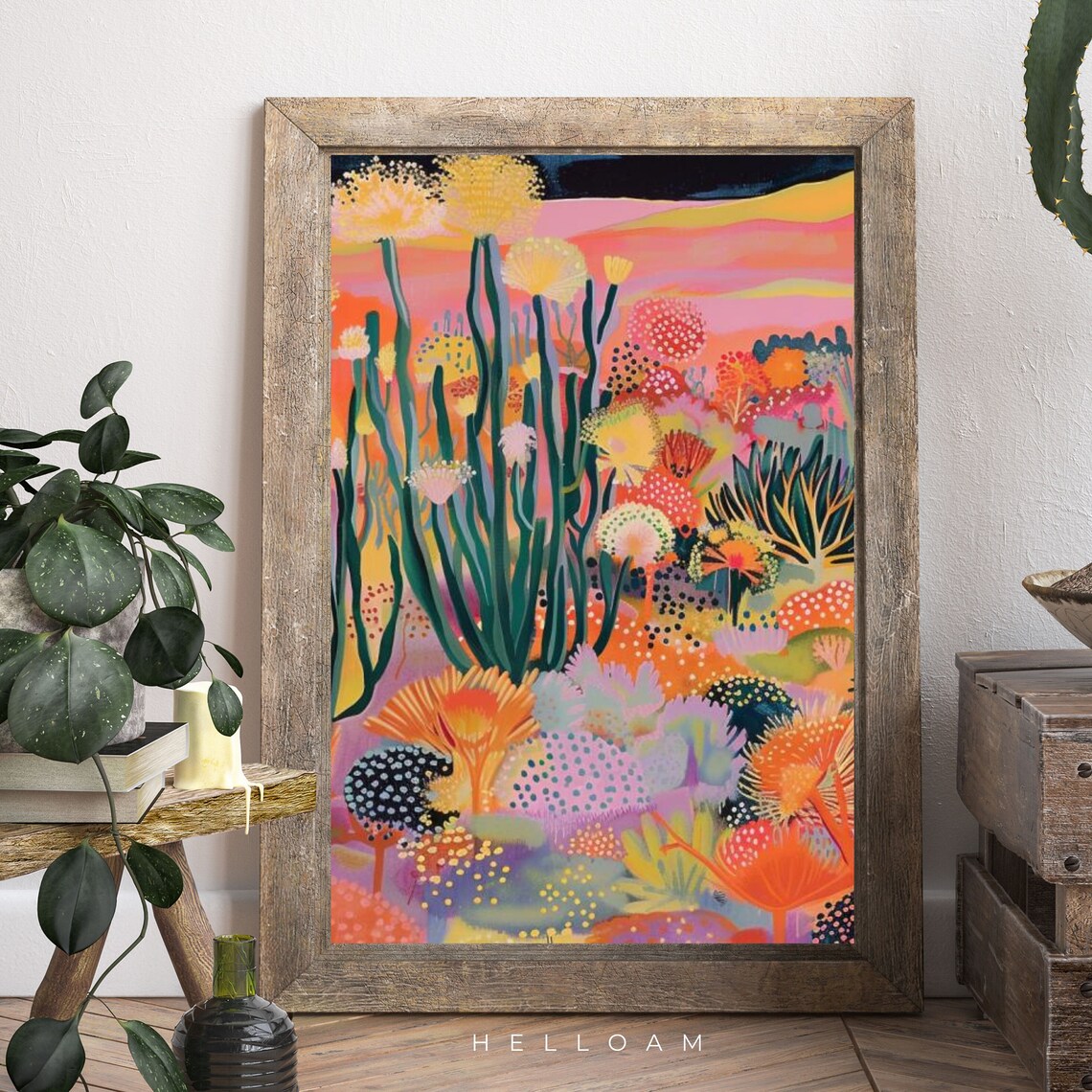 Western Vintage Retro Mid-Century Modern Art Print - Image 3