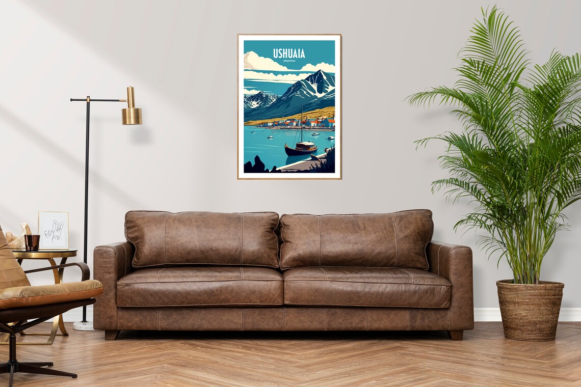 Ushuaia Travel Poster, Argentina Wall Art Print - Image 2
