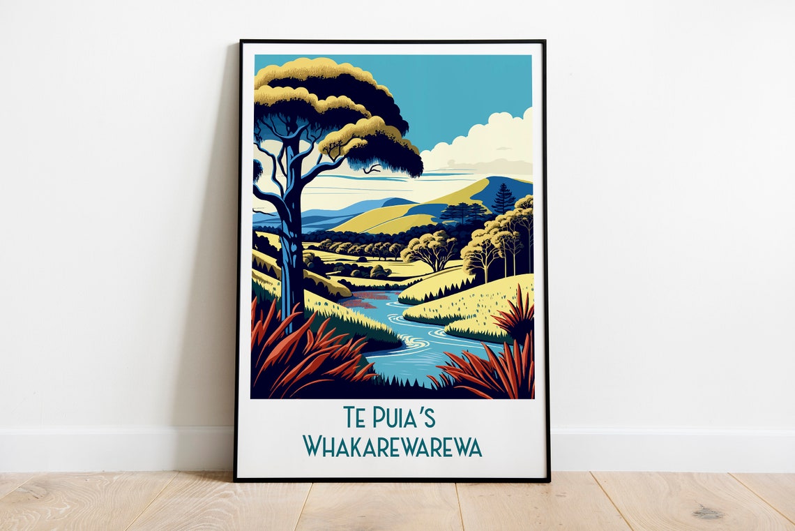 Te Puias Whakarewarewa Print New Zealand Home Decor Landscape Art Te Puias Whakarewarewa Wall Art For New Zealand Enthusiast Gift Wall Art