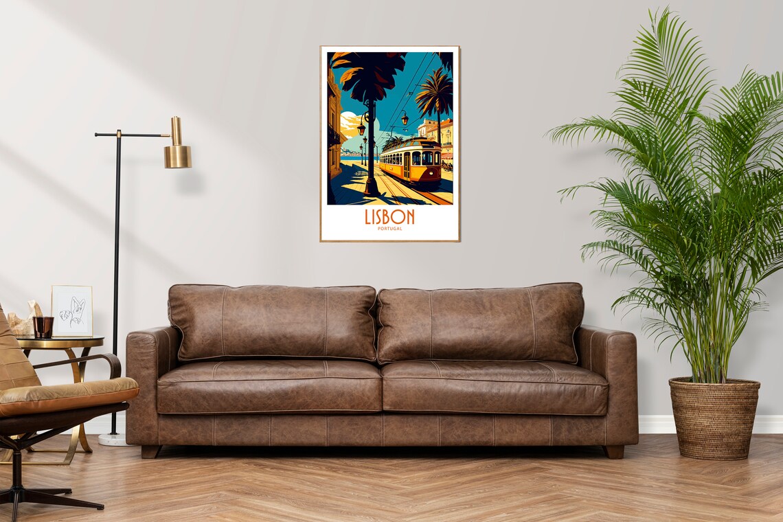 Lisbon Travel Print, Portugal Wall Art Poster - Image 2