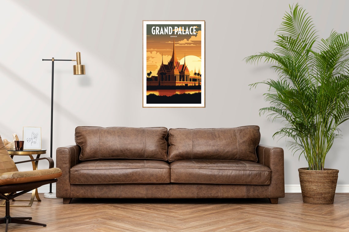 Grand Palace Travel Print Bangkok Travel Art Grand Palace Travel Print Bangkok Palace Print Bangkok Grand Palace Travel Poster - Image 2
