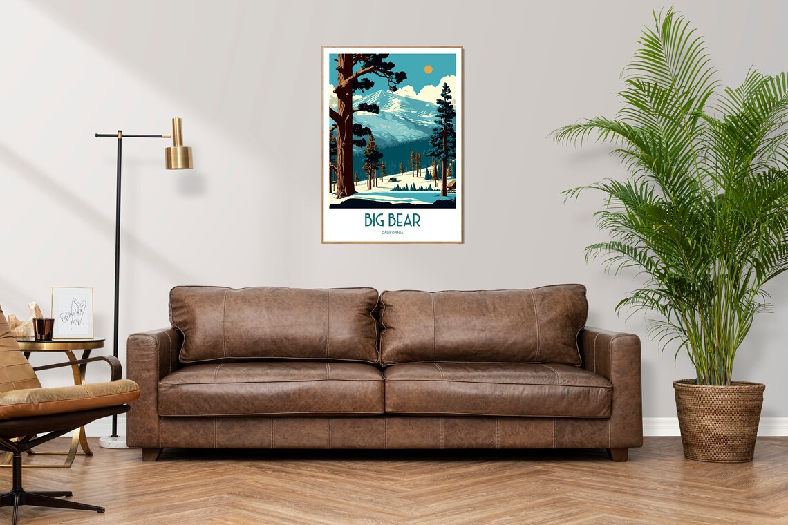 Big Bear Resort Travel Poster, Ski Lover Gift - Image 3