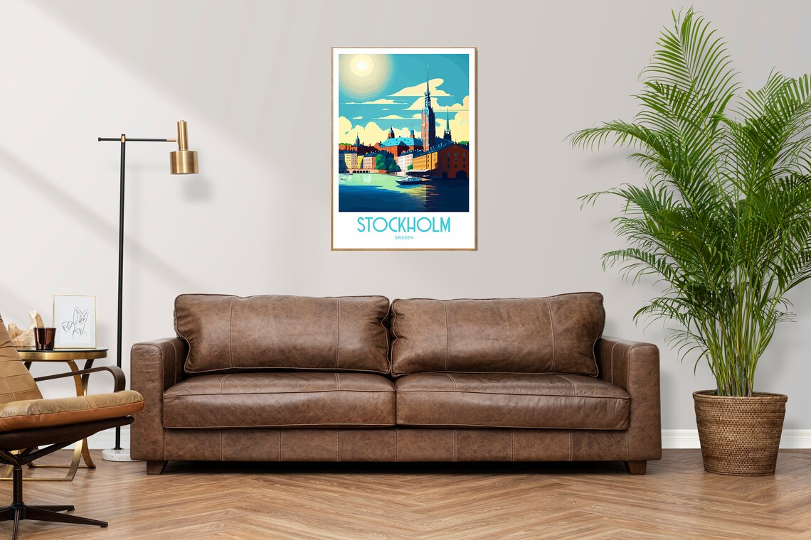 Stockholm Travel Poster, Sweden Wall Decor - Image 2