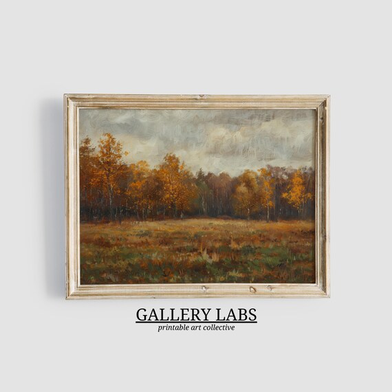 Forest Wall Art Fall Decor Moody Autumn Print Cabin Decor Fall Wall Art Rustic Home Decor Art