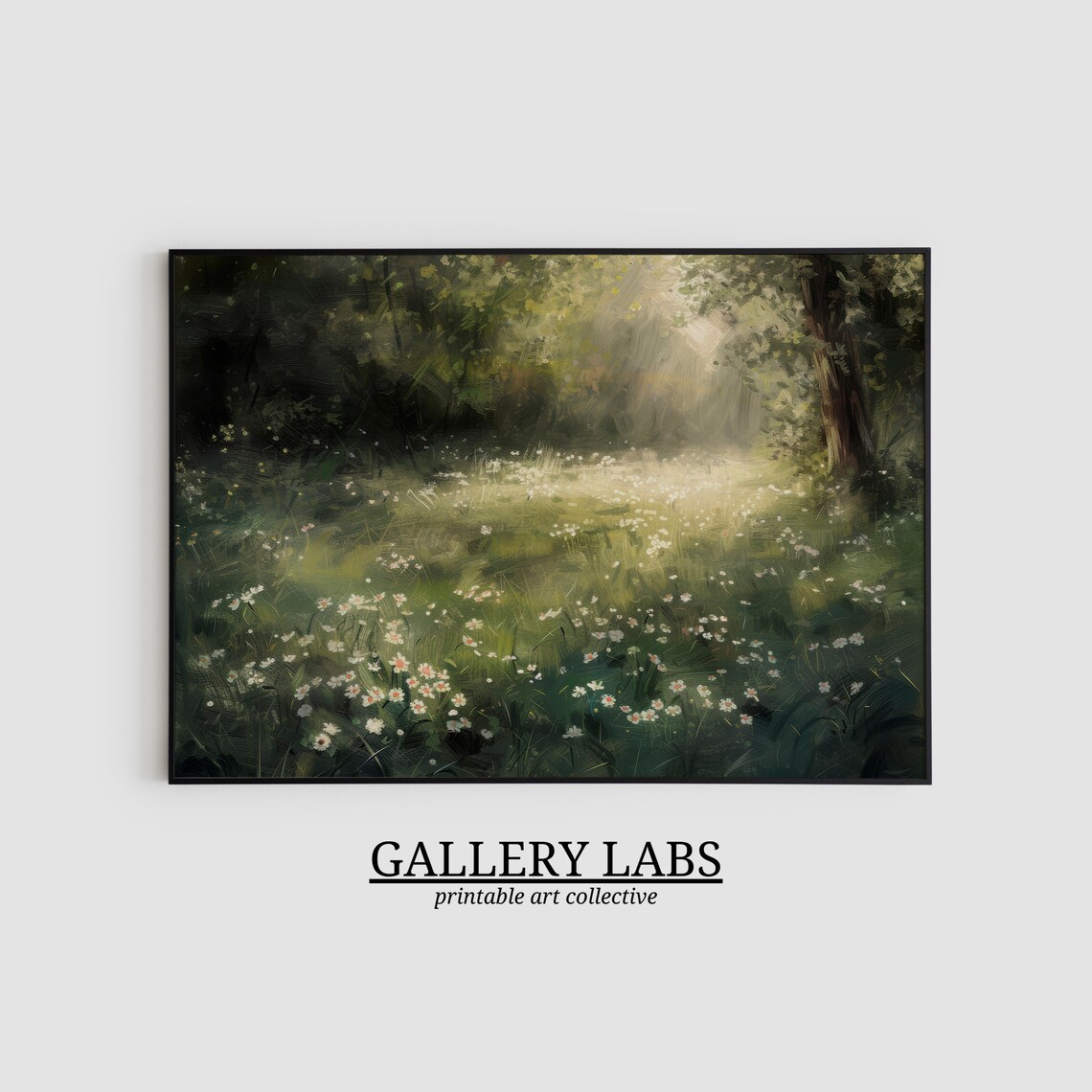 Muted Wildflower Print, Vintage Farmhouse Art Print - Image 2