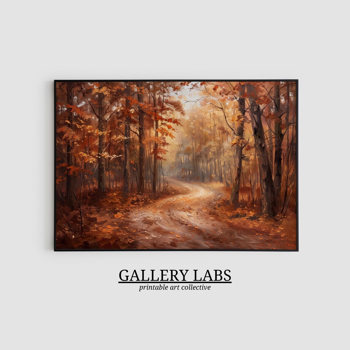 Moody Forest Art Print, Fall Cabin Decor - Image 2