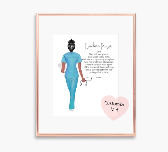 Doctors Prayer, Doctor Gift Graduation Art Print