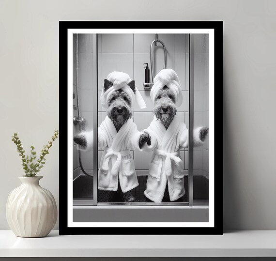 Welsh Terrier Wall Art Bathroom Print Photo Gift Funny Decor